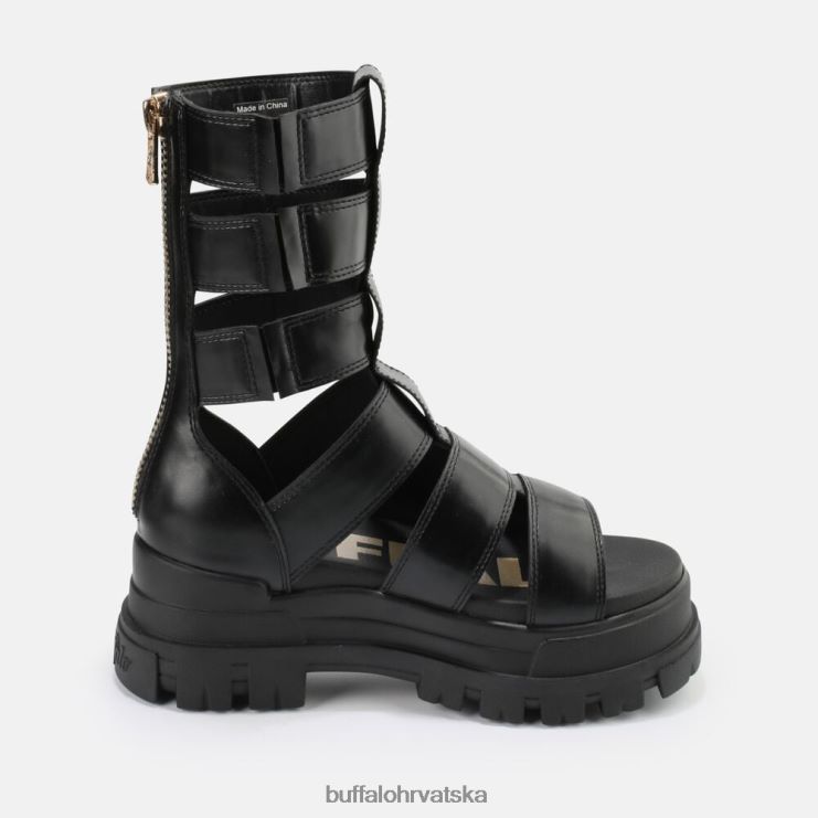 crno Buffalo aspha zeus sandala s platformom veganska |sandale TDD6T90